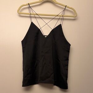 Elegant Black Spaghetti Strap Going Out Top